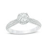 Thumbnail Image 1 of 1 CT. T.W. Diamond Frame Engagement Ring in 14K White Gold