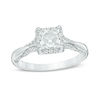 Thumbnail Image 1 of 1-1/4 CT. T.W. Princess-Cut Diamond Frame Engagement Ring in 14K White Gold