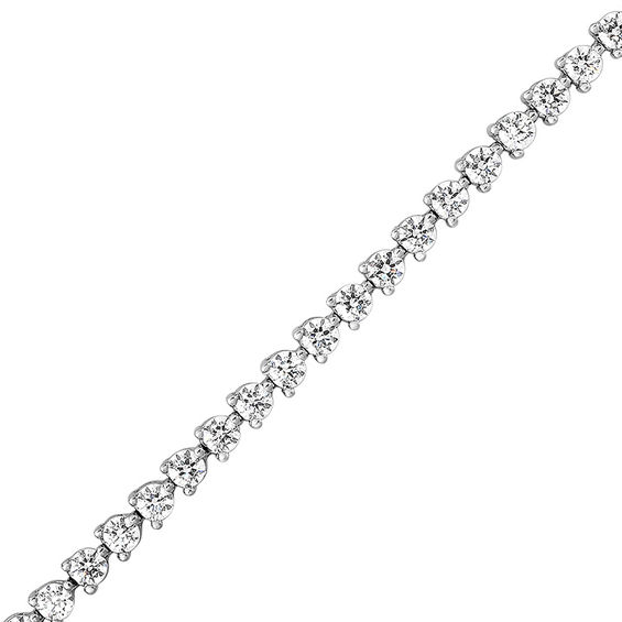7 CT. T.w. Diamond Tennis Bracelet in 14K White Gold