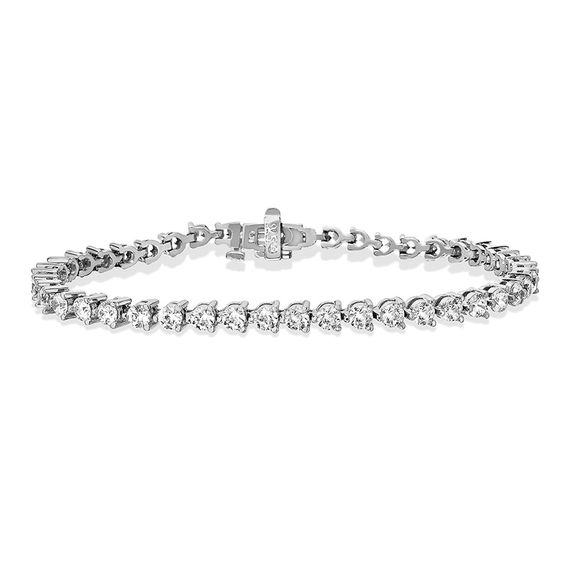 7 CT. T.w. Diamond Tennis Bracelet in 14K White Gold