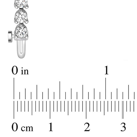 7 CT. T.w. Diamond Tennis Bracelet in 14K White Gold