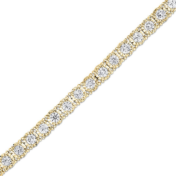 1 CT. T.w. Diamond Tennis Bracelet in 14K Gold