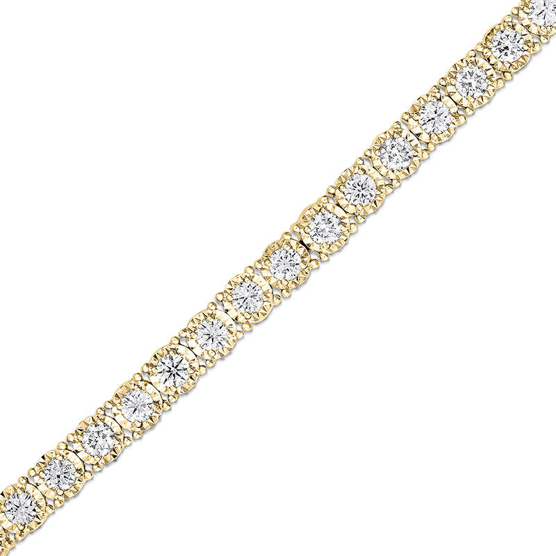 1 CT. T.W. Diamond Tennis Bracelet in 14K Gold