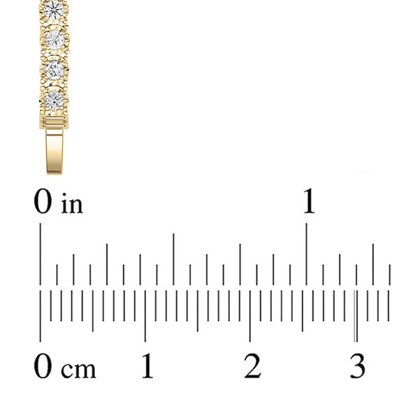 1 CT. T.w. Diamond Tennis Bracelet in 14K Gold