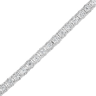 8 CT. T.W. Certified Lab-Created Diamond Tennis Bracelet in 14K White Gold  (F/SI2) – 7.25