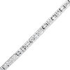 Thumbnail Image 0 of 1/2 CT. T.W. Baguette and Round Diamond Tennis Bracelet in 10K White Gold