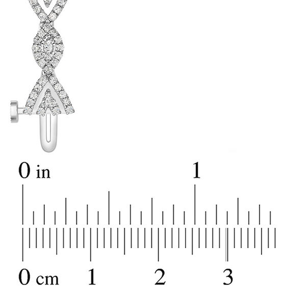 2 CT. T.w. Diamond Marquise Bracelet in Sterling Silver