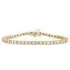 Thumbnail Image 1 of 1/2 CT. T.W. Baguette and Round Diamond Tennis Bracelet in 10K Gold