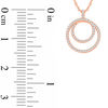 Thumbnail Image 2 of 1/6 CT. T.W. Diamond Spiral Pendant in 10K Rose Gold
