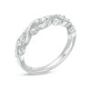 Thumbnail Image 2 of 3/8 CT. T.W. Diamond Twist Braid Band in 10K White Gold