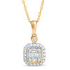 Thumbnail Image 1 of 1/2 CT. T.W. Composite Diamond Octagon Frame Pendant in 10K Gold