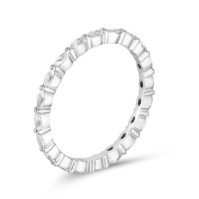 1 Ct T W Marquise Diamond Eternity Anniversary Band In 14k White Gold Zales
