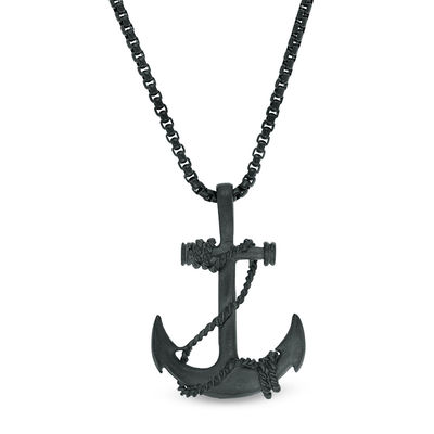 Polished Nautical Anchor with Rope Pendant 