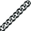 Thumbnail Image 1 of Men's 11.0mm Curb Chain Bracelet in Stainless Steel and Black IP - 9.0"