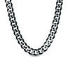 Thumbnail Image 1 of Men's 11.0mm Curb Chain Necklace in Stainless Steel with Black IP - 22"