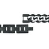 Thumbnail Image 2 of Men's 11.0mm Curb Chain Necklace in Stainless Steel with Black IP - 22"