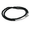 Thumbnail Image 0 of Men's 4.0mm Hematite Bead Wrap-Around Bracelet with Stainless Steel Closure