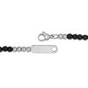 Thumbnail Image 1 of Men's 4.0mm Hematite Bead Wrap-Around Bracelet with Stainless Steel Closure