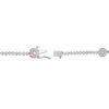 Thumbnail Image 2 of 1/2 CT. T.W. Diamond Five Stone Station Bracelet in 10K Two-Tone Gold - 7.5"