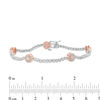 Thumbnail Image 3 of 1/2 CT. T.W. Diamond Five Stone Station Bracelet in 10K Two-Tone Gold - 7.5"