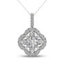 Thumbnail Image 1 of 3/8 CT. T.W. Diamond Clover Frame Pendant in 10K White Gold