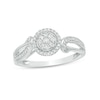 Thumbnail Image 1 of 1/4 CT. T.W. Multi-Diamond Frame Bypass Ring in 10K White Gold