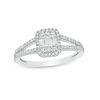 Thumbnail Image 0 of 1/3 CT. T.W. Composite Diamond Rectangle Frame Ring in 10K White Gold