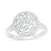 Thumbnail Image 1 of 1/2 CT. T.W. Baguette and Round Diamond Ring in 10K White Gold