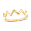 Thumbnail Image 1 of Polished Zig-Zag Band in 10K Gold