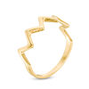 Thumbnail Image 2 of Polished Zig-Zag Band in 10K Gold