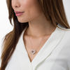 Thumbnail Image 2 of Diamond Accent Interlocking Hearts Pendant in Sterling Silver