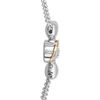 Thumbnail Image 2 of Open Hearts by Jane Seymour™ Diamond Accent Dog Bone Necklace in Sterling Silver and 10K Rose Gold - 17.5"