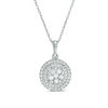 Thumbnail Image 1 of 1/2 CT. T.W. Composite Diamond Frame Pendant in 10K White Gold