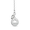 Thumbnail Image 1 of Enchanted Disney Cinderella 1/10 CT. T.W. Diamond Slipper Pendant in Sterling Silver and 10K Rose Gold - 19"