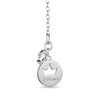 Thumbnail Image 2 of Enchanted Disney Cinderella 1/10 CT. T.W. Diamond Slipper Pendant in Sterling Silver and 10K Rose Gold - 19"
