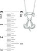 Thumbnail Image 2 of 1/10 CT. T.W. Diamond Dog Pendant in Sterling Silver