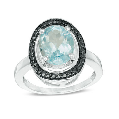 Sterling Silver Blue Topaz Gemstone on Concave Ring Size 8 Sterling Silver Blue Topaz Gemstone on Concave Ring Size 8