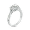 Thumbnail Image 2 of Vera Wang Love Collection 3/4 CT. T.W. Heart-Shaped Diamond Double Frame Twist Engagement Ring in 14K White Gold
