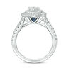 Thumbnail Image 3 of Vera Wang Love Collection 1 CT. T.W. Heart-Shaped Diamond Double Frame Engagement Ring in 14K White Gold