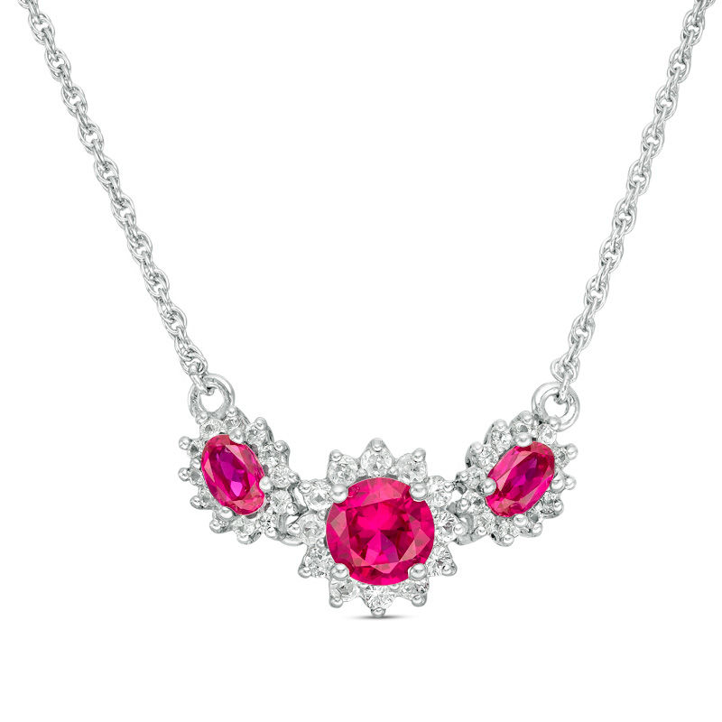 Ruby and sapphire necklace discount