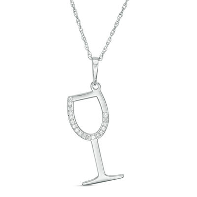 Individuality Wine Glass Necklace Wine Bottle Long Pendant Necklace W