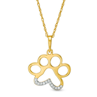 zales dog paw necklace