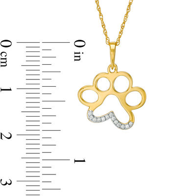 zales dog paw necklace