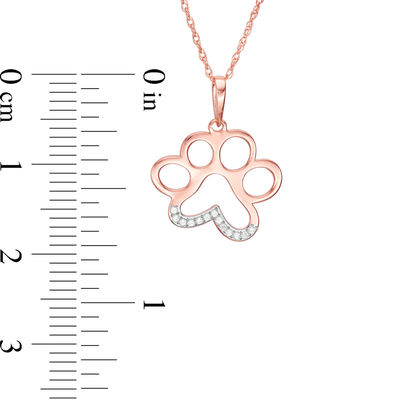 zales dog paw necklace