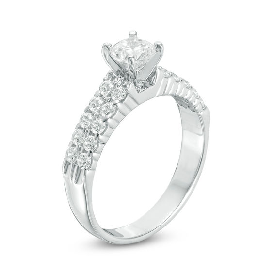 1 CT. T.w. Certified Diamond Engagement Ring in 14K White Gold (I/Si2)