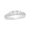 Thumbnail Image 1 of 1 CT. T.W. Diamond Past Present Future® Engagement Ring in 14K White Gold