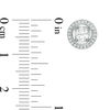 Thumbnail Image 2 of Magnificence™ 1/3 CT. T.W. Diamond Frame Stud Earrings in 10K White Gold
