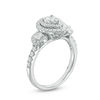 Thumbnail Image 2 of 1 CT. T.W. Diamond Past Present Future® Pear-Shaped Frame Engagement Ring in 14K White Gold