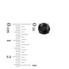 Thumbnail Image 2 of 7/8 CT. T.W. Black Diamond Solitaire Stud Earrings in 10K White Gold