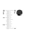 Thumbnail Image 2 of 1-1/4 CT. T.W. Black Diamond Solitaire Stud Earrings in 10K White Gold